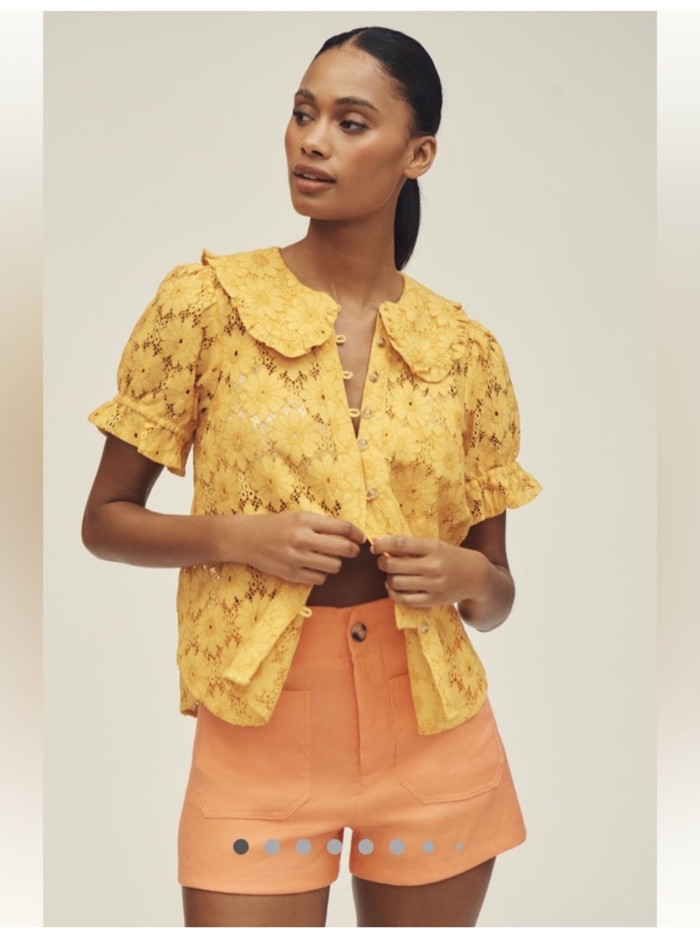 NWT The Keira Lace Blouse by Pilcro